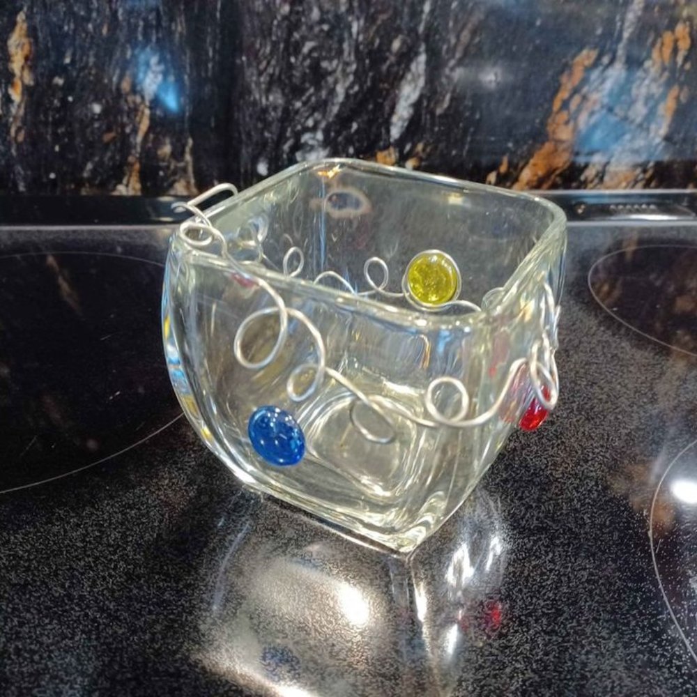 Hand Crafted Art Glass Bowl